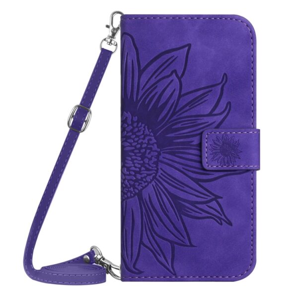 Skin Feel Sun Flower reliëf flip lederen telefoonhoes met lanyard, For Xiaomi 13T / 13T Pro, For Xiaomi Redmi 12 4G Global, For Xiaomi Poco F5, For Xiaomi Poco F5 Pro, For Xiaomi Redmi Note 12S - Afbeelding 2