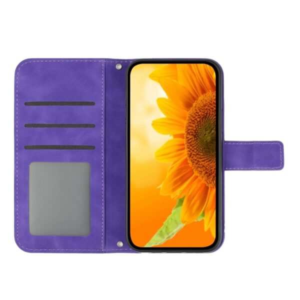 Skin Feel Sun Flower reliëf flip lederen telefoonhoes met lanyard, For Xiaomi 13T / 13T Pro, For Xiaomi Redmi 12 4G Global, For Xiaomi Poco F5, For Xiaomi Poco F5 Pro, For Xiaomi Redmi Note 12S - Afbeelding 3