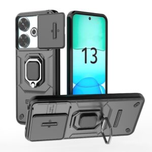 Verschuifbaar Camshield TPU + PC schokbestendig telefoonhoesje met houder, For Xiaomi Redmi 13 4G Global, For Xiaomi Redmi Turbo 3 5G, For Xiaomi Redmi A3 4G Global, For Xiaomi Redmi Note 13 Pro 4G Global, For Xiaomi Redmi Note 13 4G Global...