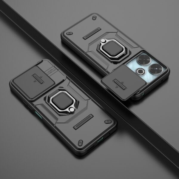Verschuifbaar Camshield TPU + PC schokbestendig telefoonhoesje met houder, For Xiaomi Redmi 13 4G Global, For Xiaomi Redmi Turbo 3 5G, For Xiaomi Redmi A3 4G Global, For Xiaomi Redmi Note 13 Pro 4G Global, For Xiaomi Redmi Note 13 4G Global... - Afbeelding 2
