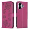 Leren telefoonhoesje met vier bladen in reliëf, For Xiaomi Poco M6 4G / Redmi 13 4G, For Xiaomi Redmi A3, For Xiaomi Redmi Note 13 Pro 4G Global, For Xiaomi Redmi Note 13 4G Global, For Xiaomi Redmi Note 13, For Xiaomi Redmi 13C...