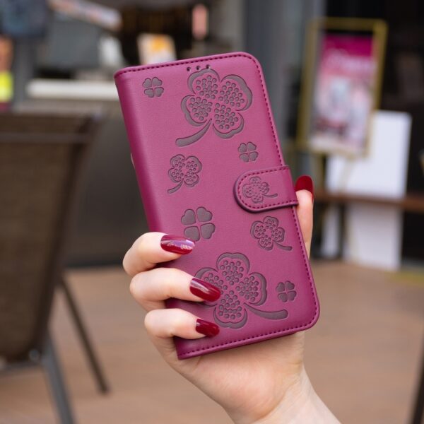 Leren telefoonhoesje met vier bladen in reliëf, For Xiaomi Poco M6 4G / Redmi 13 4G, For Xiaomi Redmi A3, For Xiaomi Redmi Note 13 Pro 4G Global, For Xiaomi Redmi Note 13 4G Global, For Xiaomi Redmi Note 13, For Xiaomi Redmi 13C... - Afbeelding 7