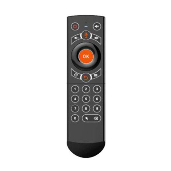 G21 2,4 GHz Fly Air Mouse LED-achtergrondverlichting Draadloos toetsenbord Afstandsbediening met gyroscoop voor Android TV Box / PC, ondersteuning voor intelligente stem, Orange