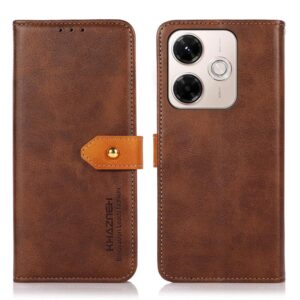 KHAZNEH Leren flip-telefoonhoes met koeienhuidtextuur, For Redmi 13X, For Redmi Note 14S 4G, For Redmi K80 / K80 Pro, For Redmi Note 14 4G 164.84mm, For Redmi Turbo 4 Pro, For Xiaomi Redmi Turbo 4, For Redmi 14 4G, For Xiaomi Redmi 13 4G