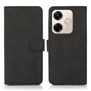 KHAZNEH lederen telefoonhoes met matte textuur, For Redmi 13x, For Redmi Note 14S 4G, For Redmi K80 / K80 Pro, For Redmi Note 14 4G 164.84mm, For Redmi Turbo 4 Pro, For Redmi Turbo 4, For Redmi 14C 4G, For Xiaomi Redmi 13 4G