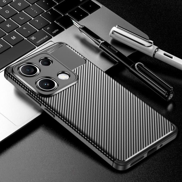 Koolstofvezeltextuur Schokbestendig TPU-telefoonhoesje, For Redmi Note 14S 4G, For Redmi K80 Pro, For Redmi K80, For Redmi Note 14 Pro 4G, For Redmi Note 14 4G 163.25mm, For  Redmi 14C 4G, For Redmi K70 Ultra, For Xiaomi Redmi 13 4G