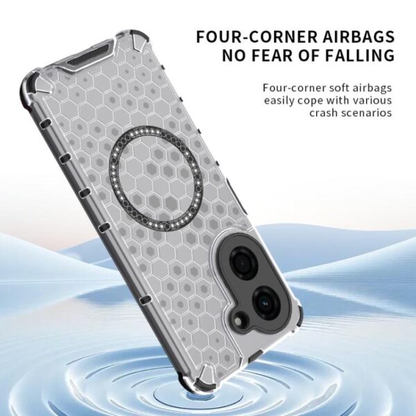 Honingraat magnetische ring schokbestendig telefoonhoesje, For Redmi A5 4G 171.7mm / Poco C71, For Redmi K80 Pro 5G / Poco F7 Ultra, For Redmi K80 5G / Poco F7 Pro, For Redmi Note 14 4G 163.25mm Global, For Redmi Note 14 Pro 4G Global... - Afbeelding 5