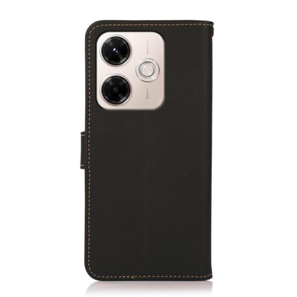 KHAZNEH Custer Texture RFID-telefoonhoes van echt leer, For Redmi 13x, For Redmi Note 14S 4G, For Redmi Turbo 4 Pro, For Redmi Turbo 4, For Redmi Note 14 5G, For Redmi Note 14 Pro 5G, For Redmi 14C 4G, For Redmi 13 4G - Afbeelding 3