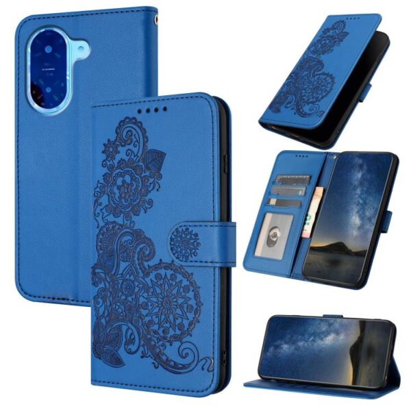 Datura Bloem Geëmbosseerd Flip Leren Telefoonhoesje, For Redmi A5 4G 171.7mm / Xiaomi Poco C71, For Redmi Note 14 4G 164.84mm, For Redmi Turbo 4 / Xiaomi Poco X7 Pro, For Redmi Note 14 Pro 4G, For Redmi Note 14 4G 163.25mm, For Redmi Note 14 5G...