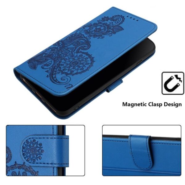 Datura Bloem Geëmbosseerd Flip Leren Telefoonhoesje, For Redmi A5 4G 171.7mm / Xiaomi Poco C71, For Redmi Note 14 4G 164.84mm, For Redmi Turbo 4 / Xiaomi Poco X7 Pro, For Redmi Note 14 Pro 4G, For Redmi Note 14 4G 163.25mm, For Redmi Note 14 5G... - Afbeelding 6