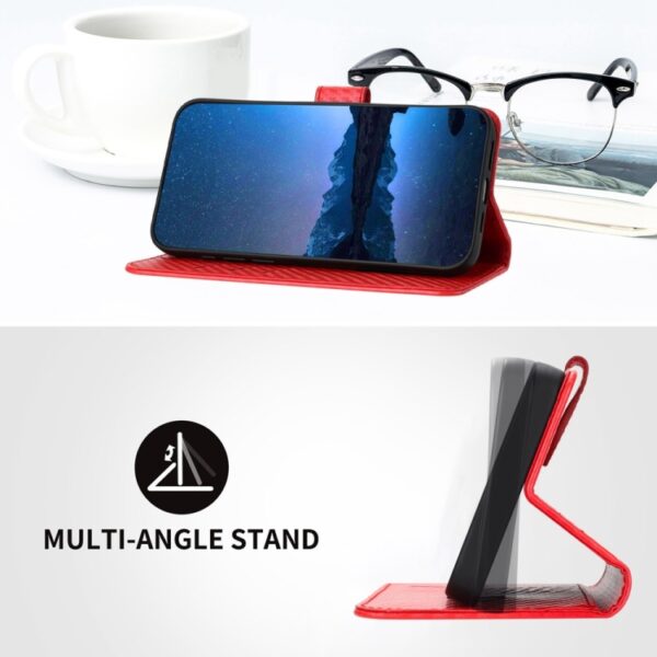 YX0070 Carbon Fiber Buckle Leather Telefoonhoesje met Lanyard, For Redmi Turbo 3 / Xiaomi Poco F6, For Redmi Note 13R Pro / Xiaomi Poco X6 Neo, For Redmi Note 12 Turbo / Xiaomi Poco F5 - Afbeelding 4