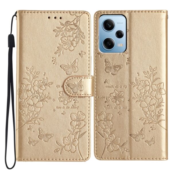 Vlinders en bloemen lederen telefoonhoesje, For Redmi Note 12 Pro 5G Global, For Redmi Note 12 5G Global, For Redmi 12C, For Redmi A1, For Redmi Note 11 Pro 5G Global, For Redmi Note 11S 4G, For Redmi 10A, For Redmi 10C, For Redmi 10 2022...