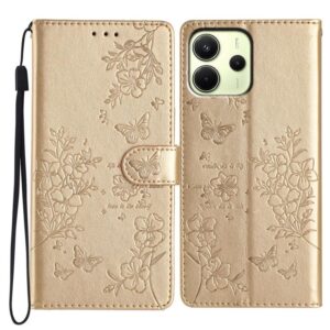 Vlinders en bloemen lederen telefoonhoesje, For Redmi Note 14 4G 164.84mm, For Redmi Note 14 Pro 4G, For Redmi Note 14 4G 163.25mm, For Redmi A4 5G, For Redmi Note 14 5G, For Redmi Note 14 Pro+ 5G, For Redmi Note 14 Pro 5G, For Redmi 13 4G, For Redmi A...