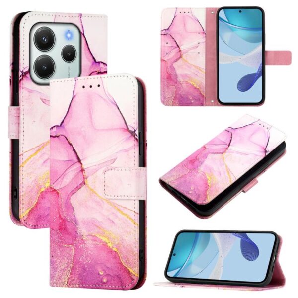 PT003 Marmeren patroon Flip leren telefoonhoesje, For Redmi Note 14 4G 164.84mm, For Redmi Note 14 Pro / 14 Pro+ 5G Global, For Redmi Turbo 4, For Redmi Note 14 5G Global, For Redmi K80 / K80 Pro, For Redmi Note 14 Pro 4G, For Redmi Note 14 4G 163.25mm...