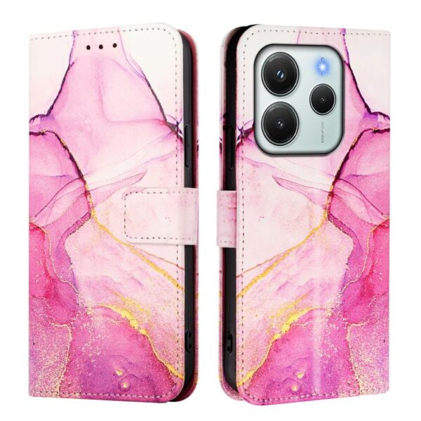 PT003 Marmeren patroon Flip leren telefoonhoesje, For Redmi Note 14 4G 164.84mm, For Redmi Note 14 Pro / 14 Pro+ 5G Global, For Redmi Turbo 4, For Redmi Note 14 5G Global, For Redmi K80 / K80 Pro, For Redmi Note 14 Pro 4G, For Redmi Note 14 4G 163.25mm... - Afbeelding 2