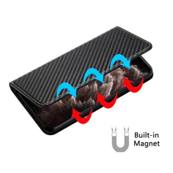 Magnetische leren telefoonhoes met koolstofvezeltextuur, For Redmi Note 14 Pro 4G, For Redmi Note 14 4G 163.25mm, For Redmi A4 5G, For Redmi Note 14 5G, For Redmi Note 14 Pro 5G, For Redmi 14C 4G, For Redmi 13 4G - Afbeelding 6