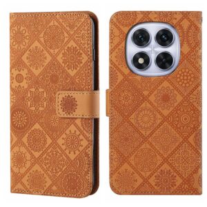 Leren telefoonhoesje met reliëfpatroon in etnische stijl, For Redmi Note 14 Pro 4G, For Redmi Note 14 4G 163.25mm, For Redmi A4 5G, For Redmi Note 14 5G, For Redmi Note 14 Pro 5G, For Redmi 14C 4G, For Redmi 13 4G