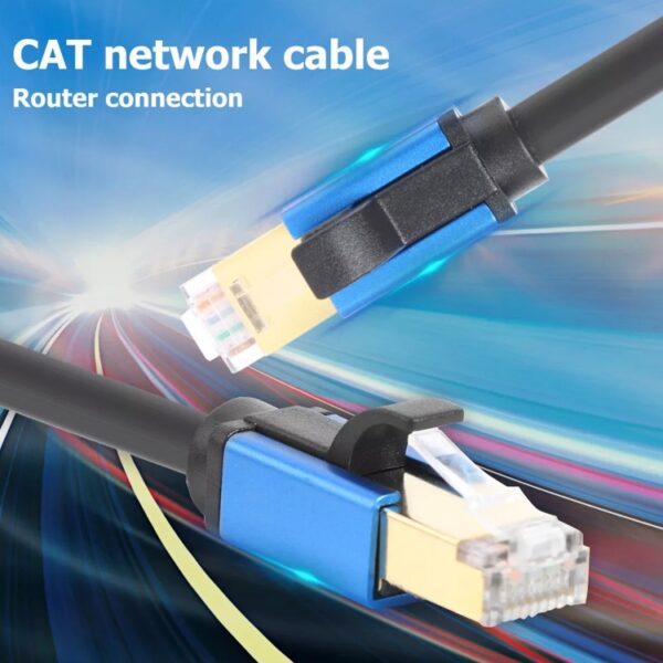CAT8e puur koper Computer Switch Router Ethernet Netwerk LAN-kabel, 1m, 2m, 3m, 5m, 8m, 10m, 15m, 20m, 30m - Afbeelding 3