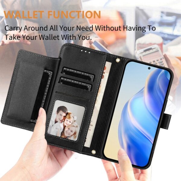 Multi-kaartvakken Rits portemonnee leren telefoonhoesje, For Redmi K50 Ultra, For Redmi K50i / Note 11T Pro+ 5G, For Redmi Note 11 Pro 5G / 4G Global, For Redmi Note 11S 5G, For Redmi 10A / 9C, For Redmi 10 2022 / 2021, For Redmi K40 / K40 Pro... - Afbeelding 4