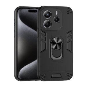 Schokbestendige metalen ringhouder telefoonhoesje, For Redmi Note 14 4G 164.84mm, For Redmi A4 5G, For Redmi Note 14 5G, For Redmi Note 14 Pro+ 5G, For Redmi Note 14 Pro 5G, For Redmi 14C 4G, For Redmi 13