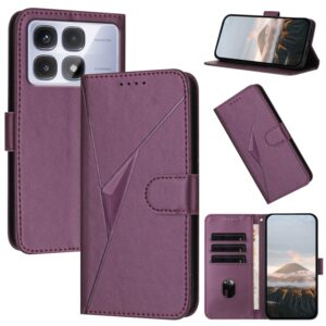 Driehoekpatroon Gespsluiting Leren Telefoonhoesje, For Redmi K70 Ultra, For Redmi 13 4G, For Redmi Turbo 3, For Redmi Note 13R Pro / Xiaomi Poco X6 Neo, For Redmi A3, For Redmi Note 13 Pro 4G, For Redmi Note 13 4G, For Redmi K70E, For Redmi Note 13 5G...
