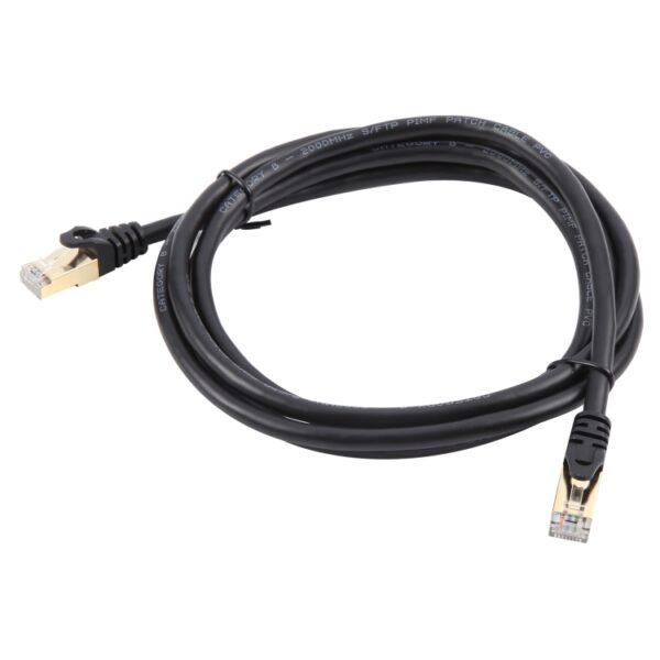 Gigabit-netwerk Cat 8 dubbel afgeschermde kabel, 1m, 2m, 3m, 5m, 8m, 10m, 15m, 20m, 30m - Afbeelding 2
