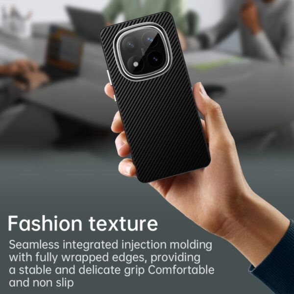 Carbon Fiber Series IMD-telefoonhoesje, For Redmi Note 14 Pro+ 5G, For Redmi 14R, For Redmi Note 14 Pro 5G, For Redmi 14C, For Redmi A3, For Redmi 13C 4G, For Redmi Note 13 Pro+, For Redmi Note 13 Pro 5G, For Redmi K70 Pro, For Redmi K70 - Afbeelding 6