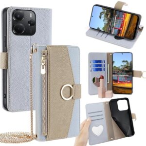Crossbody Litchi Textuur Leren Telefoonhoesje, For Redmi Note 14 4G 164.84mm, For Redmi Turbo 4 / Xiaomi Poco X7 Pro 5G, For Redmi Note 14 Pro 4G, For Redmi Note 14 4G 163.25mm, For Redmi 13 4G