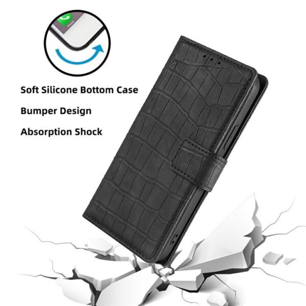 Skin Feel Krokodil Magnetische Sluiting Leren Telefoonhoesje, For Redmi Note 14 4G 164.84mm, For Redmi Turbo 4, For Redmi Note 14 Pro 4G, For Redmi Note 14 4G 163.25mm, For Redmi Note 14 5G, For Redmi Note 14 Pro 5G, For Redmi 14C 4G, For Redmi 13 4G - Afbeelding 5