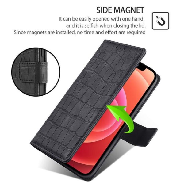 Skin Feel Krokodil Magnetische Sluiting Leren Telefoonhoesje, For Redmi Note 14 4G 164.84mm, For Redmi Turbo 4, For Redmi Note 14 Pro 4G, For Redmi Note 14 4G 163.25mm, For Redmi Note 14 5G, For Redmi Note 14 Pro 5G, For Redmi 14C 4G, For Redmi 13 4G - Afbeelding 6