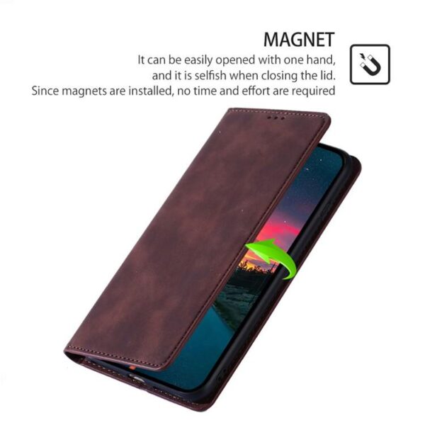 Skin Feel Magnetisch Leren Telefoonhoesje, For Redmi Note 14 4G 164.84mm, For Redmi Turbo 4, For Redmi Note 14 Pro 4G, For Redmi Note 14 4G 163.25mm, For Redmi Note 14 5G, For Redmi 14C 4G, For Redmi 13 4G - Afbeelding 6