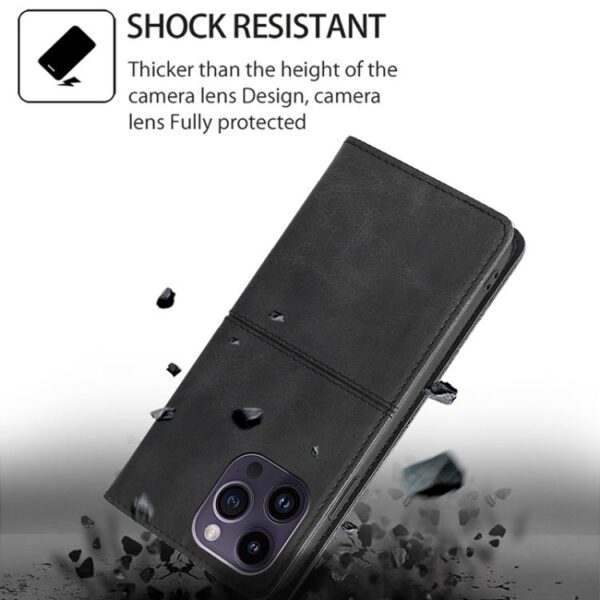 Magnetische leren telefoonhoes met koeientextuur, For Redmi Note 14 4G 164.84mm, For Redmi 13 4G - Afbeelding 4