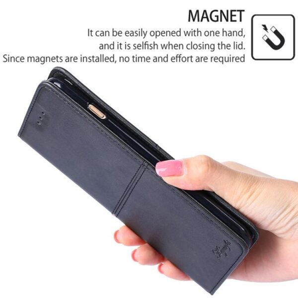 Magnetische leren telefoonhoes met koeientextuur, For Redmi Note 14 4G 164.84mm, For Redmi 13 4G - Afbeelding 5