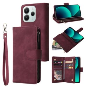 Multifunctionele multi-kaart portemonnee telefoon leren hoesje, For Redmi Note 14 5G, For Redmi 13 4G / 5G