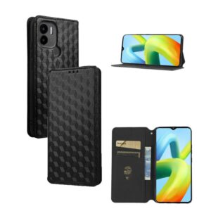Cubic Grid Texture Flip Leather Phone Case, For Redmi A1+, For Redmi A1 2022, For Redmi Note 10 JE, For Redmi Note 10T 5G, For Redmi Note 8 2021