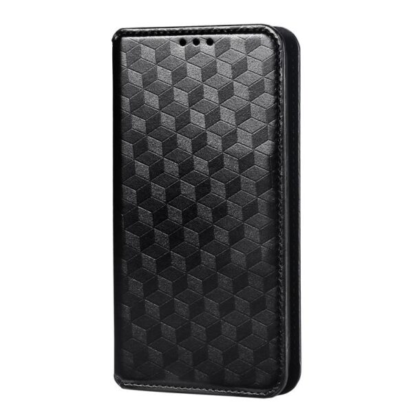 Cubic Grid Texture Flip Leather Phone Case, For Redmi A1+, For Redmi A1 2022, For Redmi Note 10 JE, For Redmi Note 10T 5G, For Redmi Note 8 2021 - Afbeelding 2