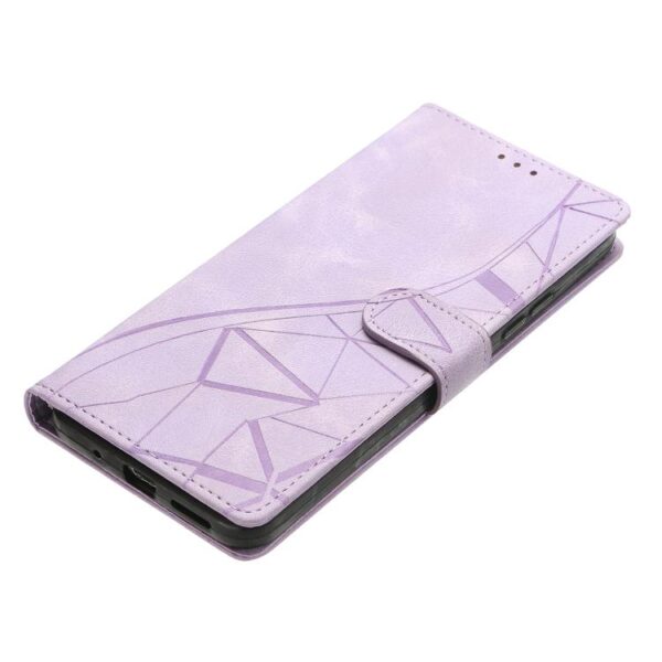 Triangles Embossed Leather Phone Case, For Redmi Note 10 5G - Afbeelding 6