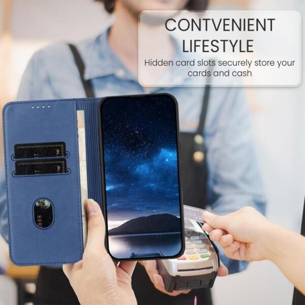 Strong Magnetic Frosted Flip Leather Phone Case, For Redmi A5 4G 173.3mm, For Redmi A5 4G 171.7mm, For Redmi Note 14 4G 164.84mm, For Redmi Note 14 Pro 4G, For Redmi Note 14 4G 163.25mm, For Redmi 14C 4G / 14R 5G / A4 5G, For Redmi A3 Pro... - Afbeelding 6