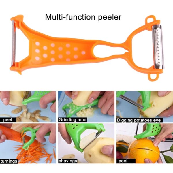 Portable Fruit and Vegetables Peeler Apple Cucumber Aardappelschiller - Afbeelding 5