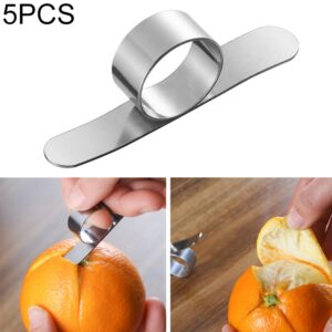 5 STKS RVS Vinger Open Sinaasappelschilmesje Parer Tool