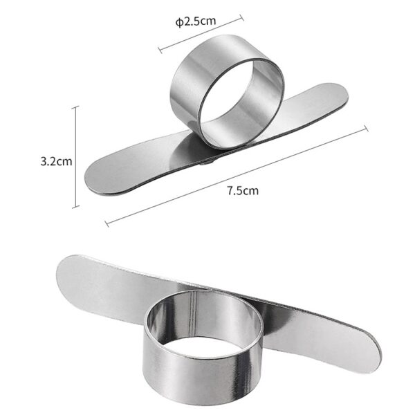 5 STKS RVS Vinger Open Sinaasappelschilmesje Parer Tool - Afbeelding 2