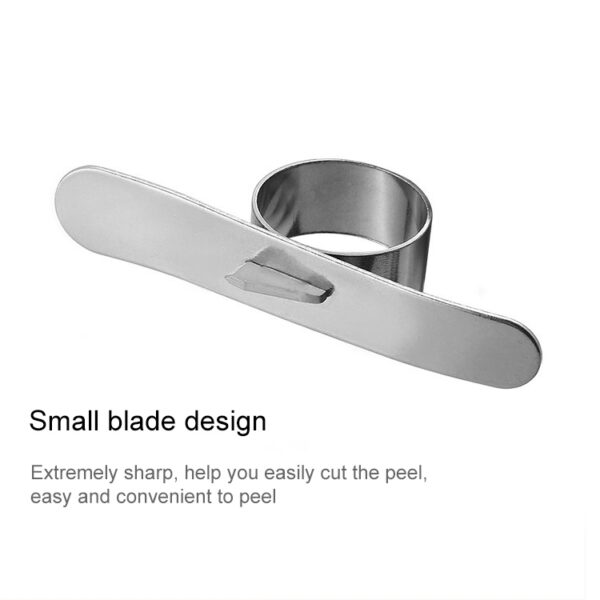 5 STKS RVS Vinger Open Sinaasappelschilmesje Parer Tool - Afbeelding 3