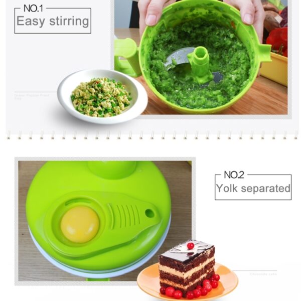 Multifunctionele Mini Kitchen Tool Groente Fruit Handmatige Slicer Cutter Chopper - Afbeelding 11