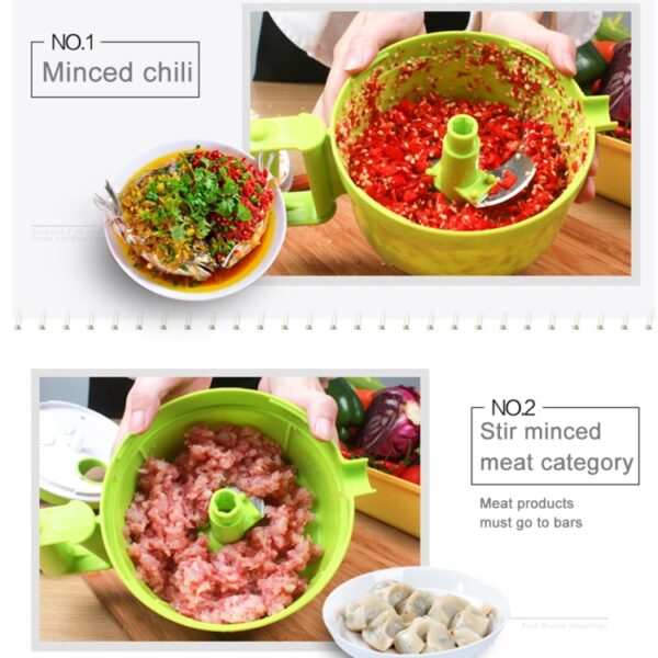 Multifunctionele Mini Kitchen Tool Groente Fruit Handmatige Slicer Cutter Chopper - Afbeelding 12