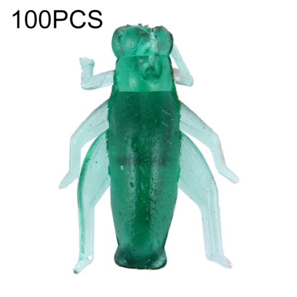 100 PCS Cricket Shape Fishing Lures Kunstmatig visaas, lengte: 2cm