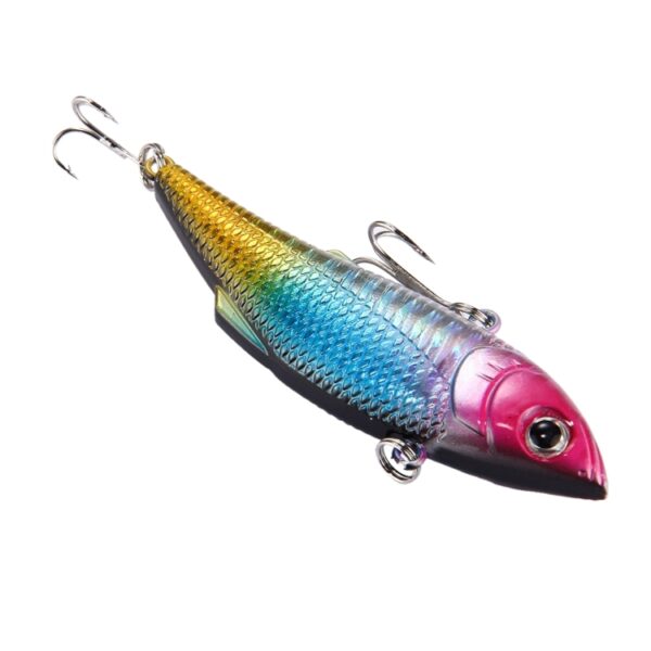 Kleur Coating Plastic Kunstaas Vissen Topwater Drijvende Popper Lokken Hit Water Golven Klimmen Visaas Met Haken, Lengte: 7.5 cm - Afbeelding 3