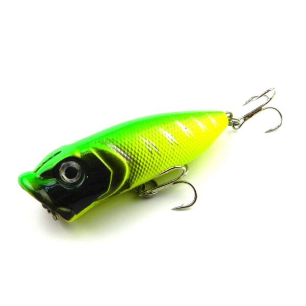 HENGJIA Plastic kunstaas Popper Bionisch visaas met haken, lengte: 6,5 cm, levering in willekeurige kleur - Afbeelding 5