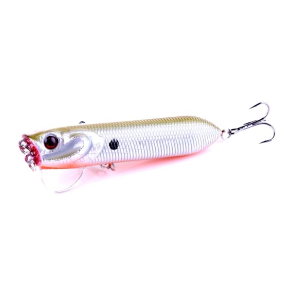 HENGJIA Kunstaas Popper Bionisch visaas met haken, lengte: 9,5 cm, levering in willekeurige kleur - Afbeelding 6