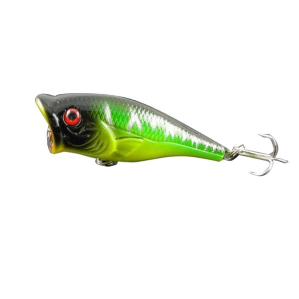 HENGJIA Plastic kunstaas Popper Bionisch visaas met haken, lengte: 6,5 cm, levering in willekeurige kleur - Afbeelding 2