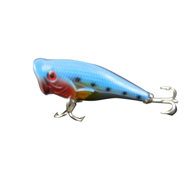HENGJIA Plastic kunstaas Popper Bionisch visaas met haken, lengte: 6,5 cm, levering in willekeurige kleur - Afbeelding 3